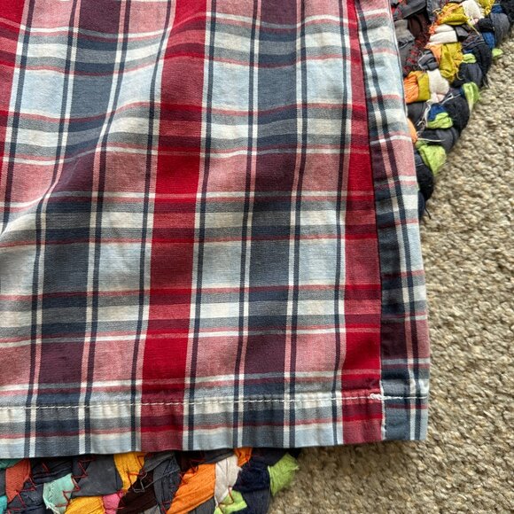 Croft & Barrow Red Blue Plaid Skort Women's Size 12 Stretch Preppy Y2K Americana - Picture 7 of 16